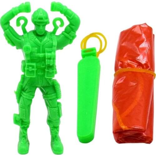 1pcs Plastic Ejecting Parachute Toy Outdoor Soldier Hand Throwing Parachute Toys for Children Boys Girls Christmas Gifts