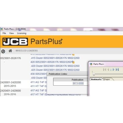 JCB Service Manuals 01.2017 for SPP 1.18.0001 and 2.00.0004