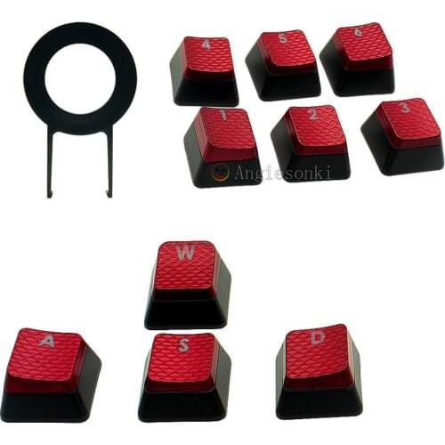 1set Cor.sair FPS Backlit Key Caps for Vengeance K60, K70 K95 Gaming Keyboards cherry Key switches red 10 pcs keycaps