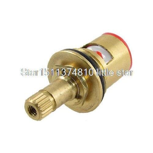 End Dia 0.67" Gold Tone Brass Ceramic Valve Core New