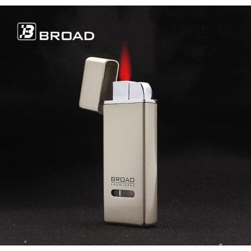 Mini Torch Turbo Jet Windproof Lighter Ult Ultra Thin Metal Straight Fire Gas Butane Welding Cigarettes Lighter Gadgets For Men