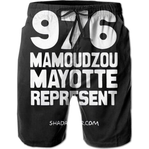 Male Shorts Beach R278 Breathable Quick Dry Funny JokeCasual 976 Mamoudzou Mayotte Represent Essential
