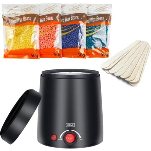 Wax Heater Hair Removal Waxing Kit Set Paraffin Cera Depilatori Epilator Warmer Wax Beans Heating Machine Calentador Parafina