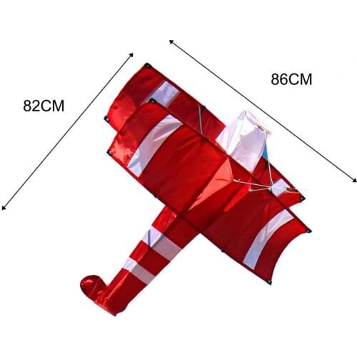 Plane Kite 3D Large Plaid Cloth Red Airplane Kite Toy for Gift