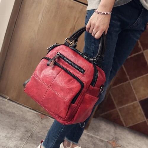 Autumn new style Women Real Split Suede Leather Shoulder Bag Casual Handbags Messenger Top-handle bags Travel Back Packs