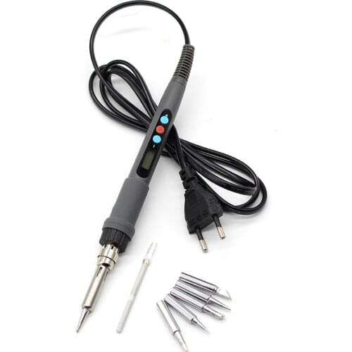 936D MINI Smart Adjustable Digital LCD Electric soldering iron Soldering Station 220V 60W + Ceramic Heater + 900M Tips VS TS100