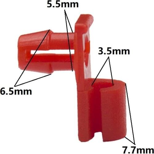 KA LI LI Special Door Lock Buckle Red Interior Accessories Car Door Rod Lock