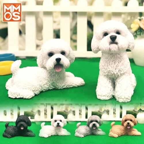 MR.Z Super Mini Cute Dog Statue for Holiday Gift and Car Decoration H3-4.8CM