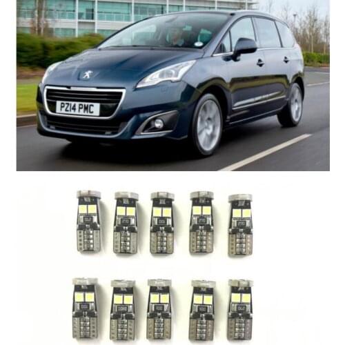 Canbus w5w Led interior lights For peugeot 5008 605 607 806 807 EXPERT RCZ 1007 106 107 108 partner rifter traveller
