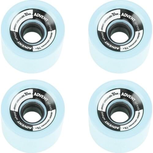 Top!-Set of 4 Wheels 70X51Mm 78A Offset Hub Solid Longboard Wheels Smooth Riding Longboarding Wheels