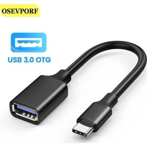 USB C Cable USB 3.0 OTG Adapter Cable Type C OTG for Samsung S10 9 Huawei P30 Mate 30 Pro Macbook connector for Mouse Keyboard