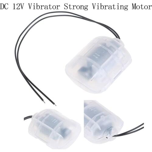 R260 DC 12V Vibration motor with housing Vibrator Strong Vibrating Motor with Translucent Shell for DIY Massager Frog Feeding