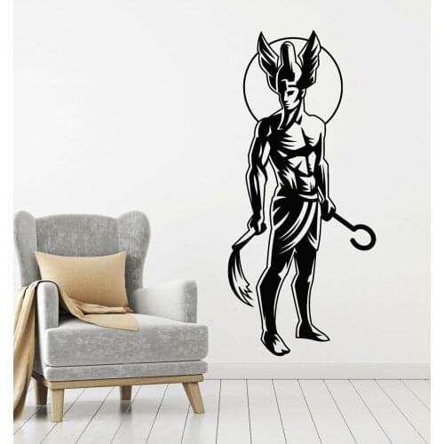 Vinyl Wall Decal Osiris Ancient Egyptian God Egyptian Decoration Stickers Wall Decals Home Decor Living Room Bedroom Mural D691