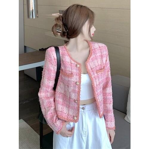 French style small fragrance retro jacket Women 2021 spring short jacket temperament Woman style jacket fashion Womens clothing