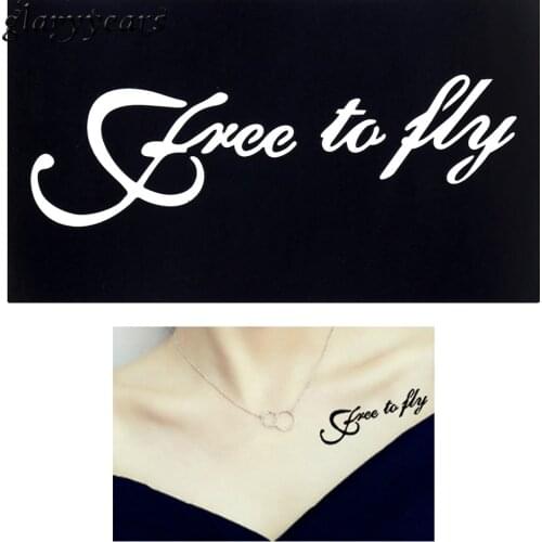 1 Piece Indian Small Henna Tattoo Stencil Free to Fly Words Design Beauty Woman Body Art Template DIY Tattoo Sticker Fashion G29