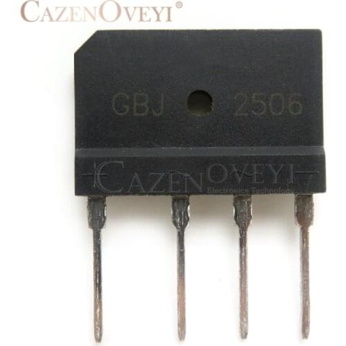 10pcs/lot GBJ2506 2506 25A 600V ZIP-4 In Stock