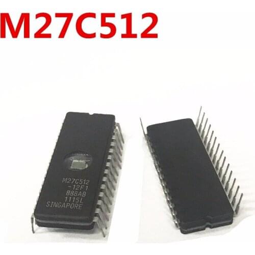 10pcs/lots M27C512-10F1/12F1 27C512 M27C512 eprom, Uv 512 KBIT CDIP-28 In Stock