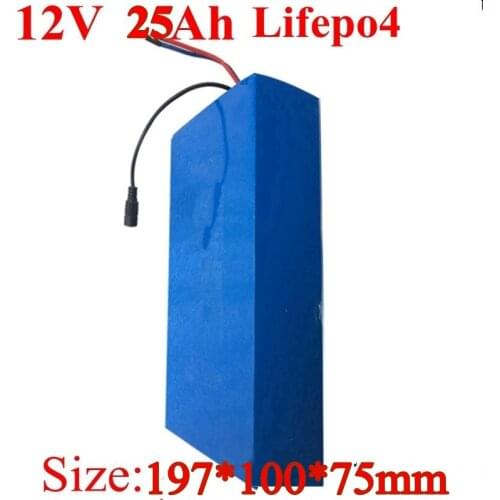 12V 25AH Lifepo4 Battery 12.8V Lifepo4 Replacement Lead Acid for 600W Fire Control Pull Monitor Golf Cart Childrens Toy Car