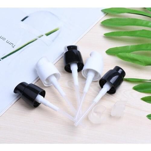 18MM black plastic lotion press pump emulsion serum essential oil foundation 18/410 skin care packing