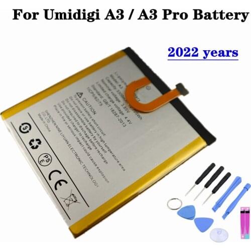New 3300mAh Battery For UMI Umidigi A3 / A3 A 3 Pro A3Pro Phone Replacement Bateria Batteries High Quality + Tools