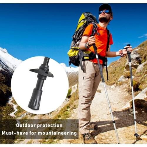 4pcs Walking Pole Trekking Pole Tip Protectors Rubber Pads Buffer Replacement Tips End for Hiking Stick High 40mm Cycle 12mm