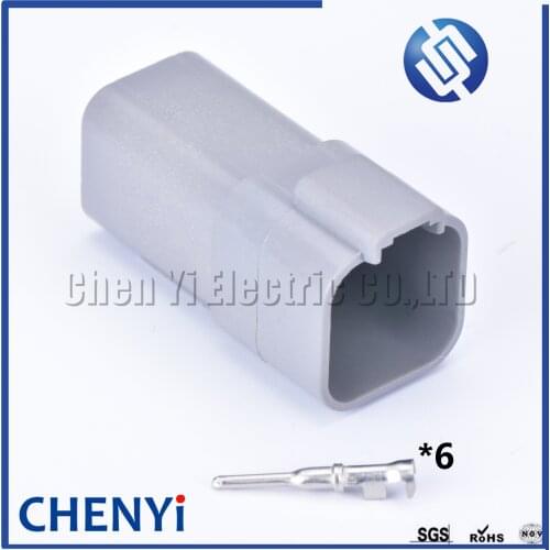 5 set Deutsch DT 6pin connector DT06-6S/DT04-6P Male Female Auto Waterproof Connector Automotive Sealed Plug