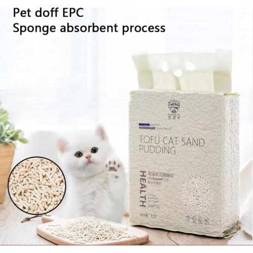 6L Natural Tofu Cat Litters Biodegradable Fast Clumping Natural Green Tea Fresh Tofu Corn Cat Litter Well