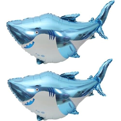 Shark balloon children toy hydrogen balloon ocean theme birthday party decoration scene layout children bath toys
