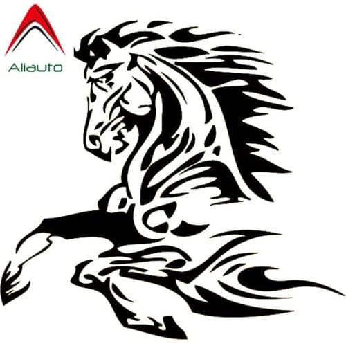 Aliauto Personality Car Sticker Animal Tattoo Horse Stallion Fashion Vinyl Accessories PVC Decal for Opel Astra H Jdm,16cm*15cm