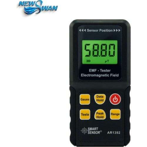 Smart Sensor AR1392 Digital LCD Display Electromagnetic Radiation Detector EMF Meter Dosimeter