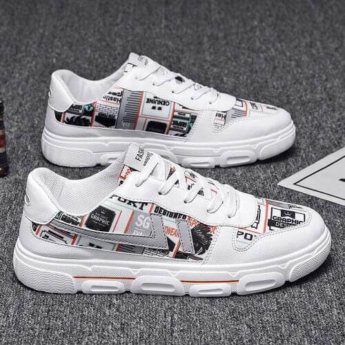Womens Graffiti Canvas Shoes Men Shoes Outdoor Hip Hop Wild Simple Trend Low-cut Mens Shoes Couple Sneakers Casual Womens Shoes