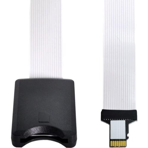 Chenyang Micro-SD TF Memory Card Kit Male to SD Female Extension Soft Flat FPC Cable Extender 25cm