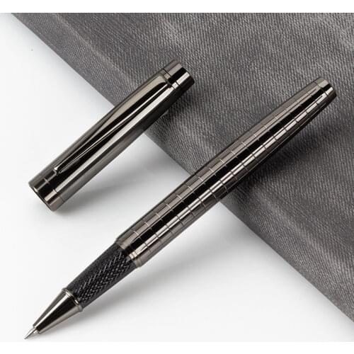 Stripe 0.7mm metal novel Ballpoint pen learning office supplies school stationery gift luxury pen hotel business