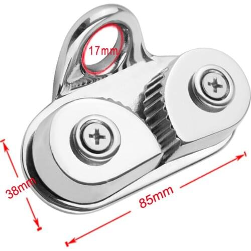 Marine Boat Stainless Steel 3-15mm Rope Junior Clam Cleat Jam Cleat