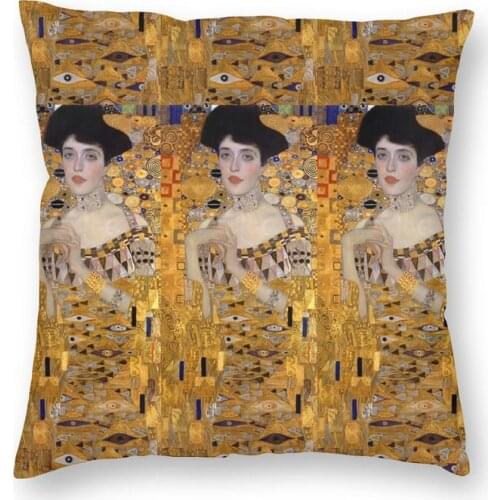 Gustav Klimt Cushion Cover Sofa Decoration Symbolism Art Square Throw Pillow Case 40x40cm Pillows Decor Home