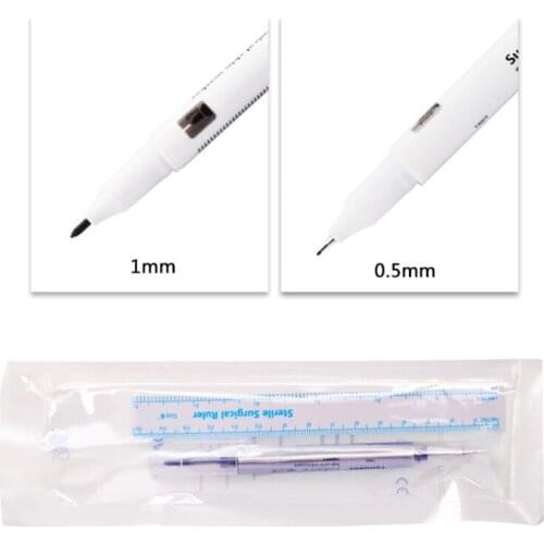 Microblading Supplies Tattoo Marker Pen Permanent Makeup Accessories Skin Marker Pen for Eyebrow Scribe Tool 27RC