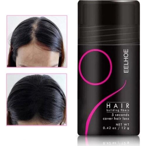 12g Hair Powder Universal Compact Creative Instant Growth Hair Building Fibers for Hairline Moved Back