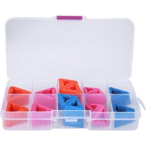 Triangular Knitting Needles Tips Silicone Knit Point Protectors Sewing Knit Knitting Needles Cap Tips Point Protector Craft