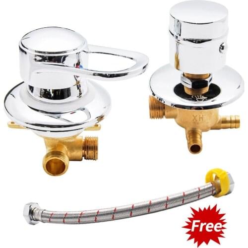2/3/4/5 Way Outlet 10cm Shower room Mixer Tap Brass Separate Intubattion Shower Hose for shower cabin faucet
