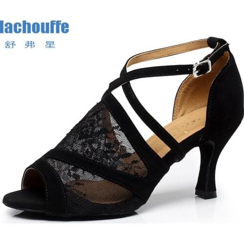 Dance Shoes Latin Woman High Heel Shoes Sandals Women Rubber Sole Summer Shoes for Girls Soft Bottom Ballrrom Latin Dance Shoes