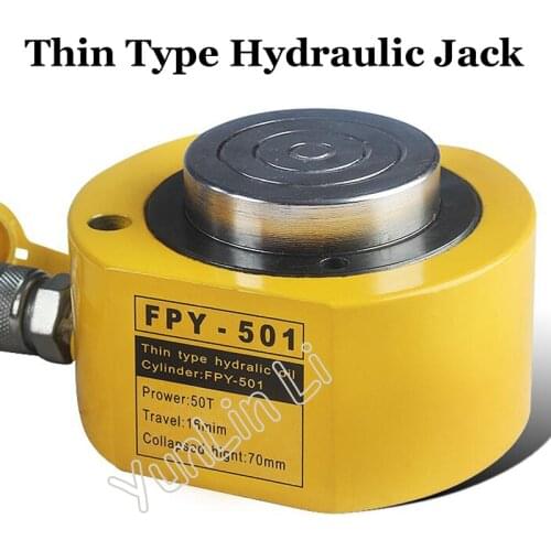 50T Thin Type Hydraulic Oil Cylinder 50T Separate Jack Hydraulic Cylinder