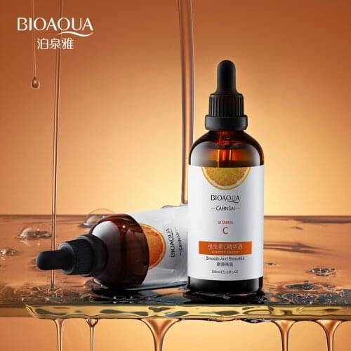 Vitamin C Face Serum Moisturizing Whitening Repair Lighten Spots Brighten Skin Tone Gentle Oil Control Facial Essence