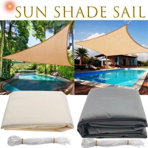 Waterproof Triangle Sun Shelter Protection Outdoor Canopy Garden Patio Pool Shade Sail Awning Camping