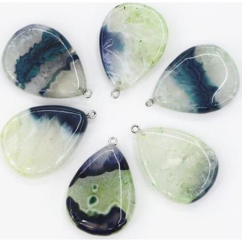 Ladies' Jewelry Natural Stone Popcorn Agates Drop Pendant Pendant Pendant Free Shipping, DIY Jewelry Making Chain Necklace