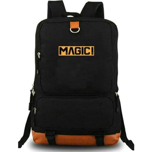 Magic backpack Cool badge daypack Nice logo schoolbag Music print rucksack Satchel school bag Laptop day pack