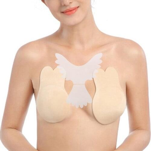1Pc Anti Wrinkle Wing Shaped Chest Pad Silicone Self-Adhesive Removal Patch Lifting