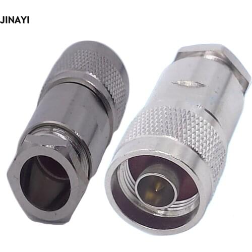 10pcs N Male Clamp for Coax Cable RG5 LMR300 RG212 5D-FB 50-5 RF Connector