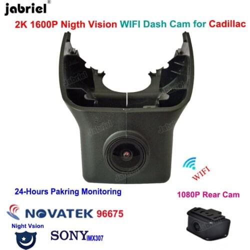 2K 1600P Wifi Dash Cam Car DVR Night Vision 24H Cameras Recorder for Cadillac XTS 2013 2014 2015 2016 2017 2018 2019 2020 2021