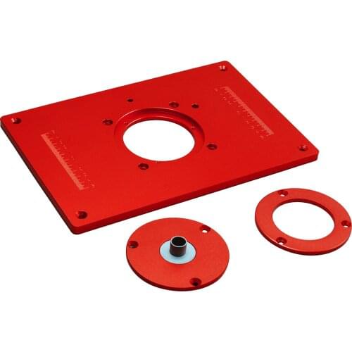 Aluminium Router Table Insert Plate Woodworking Benches Wood Router Trimmer Models Machine Flip Board for Woodworking