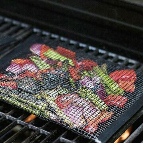 Non-stick Pan Barbecue Bag Reusable BBQ Net Bake Bag for Gas Charcoal Grill BBQ Outdoor Picnic Barbecue Cooking Tools